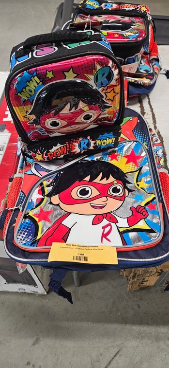Children's Superhero Backpack and Lunch Bag Set