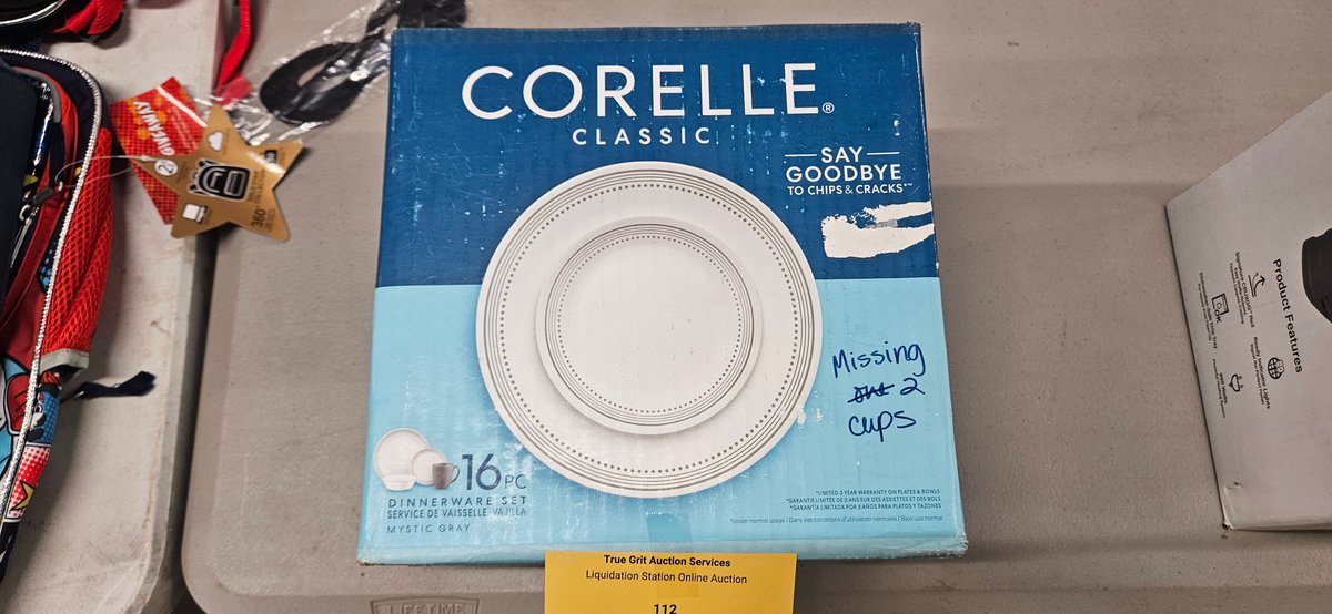 Corelle Classic Mystic Gray 16 Pc Dinnerware Set