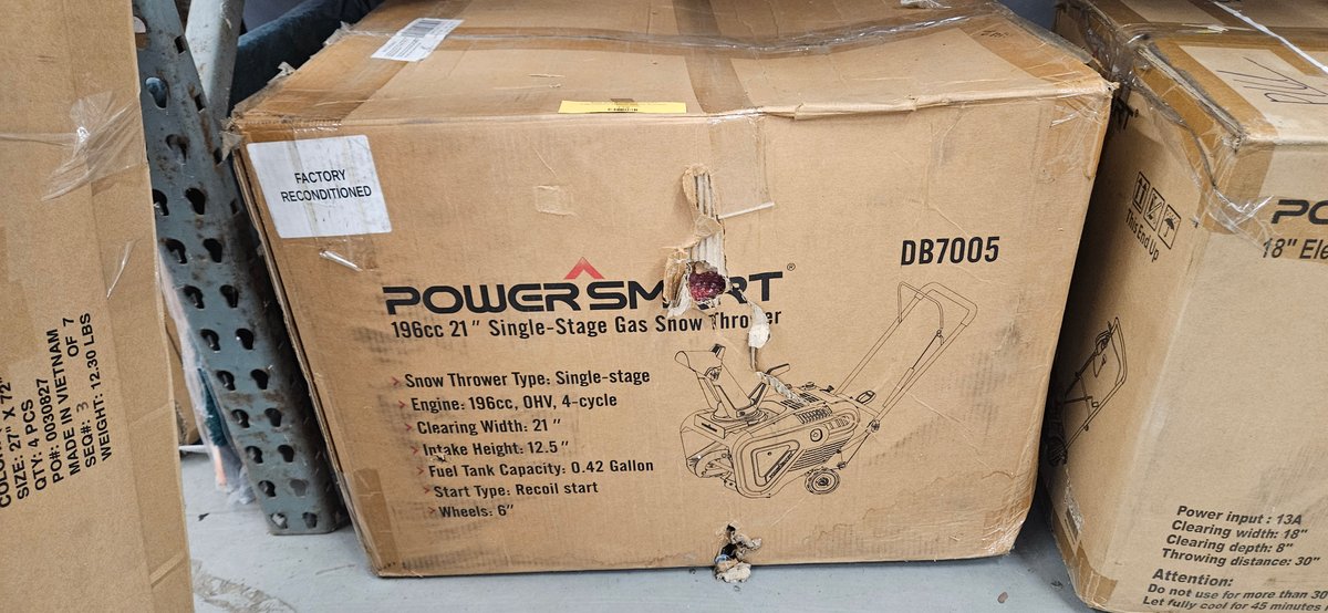 PowerSmart DB7005 21 in Single-Stage Gas Snow Thrower