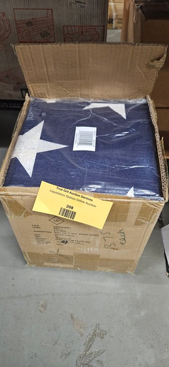 LCI Stars and Stripes Shower Curtains, Case of 20