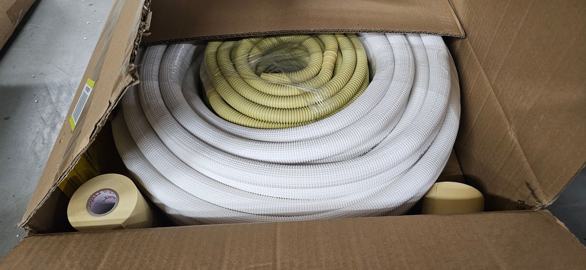 Mini-Split Insulated Line Set with Drain Hose and Tape