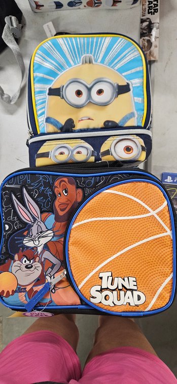 Zippered Insulated Character Fabric Lunch Boxes