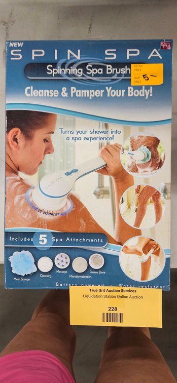 Spin Spa Spinning Spa Brush with 5 Attachments