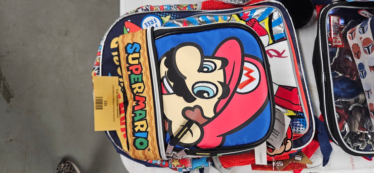 Super Mario Children's Backpack and Lunch Bag Set