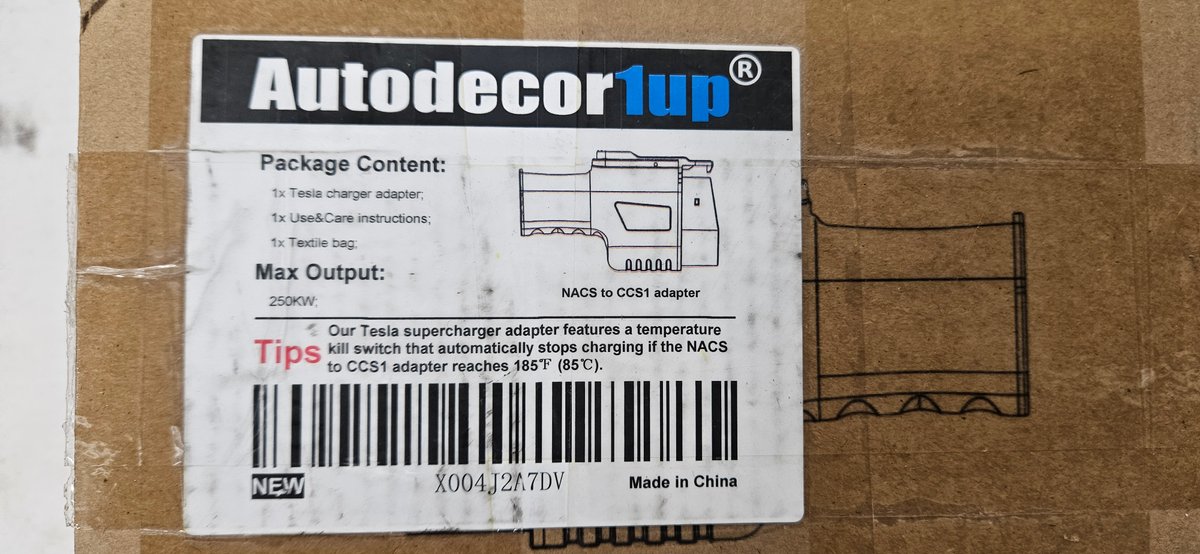 Autodecorun NACS to CCS1 EV Charging Adapter