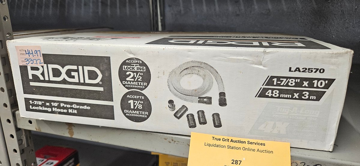 RIDGID LA2570 1-7/8 in x 10 ft Pro-Grade Locking Hose Kit