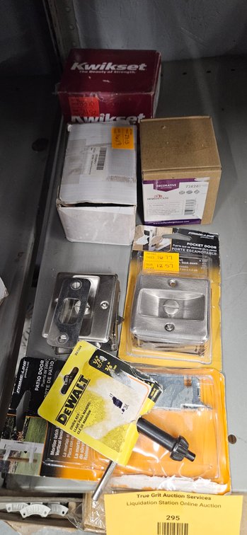 Door Hardware, Patio Door Mortise Latch, and Chuck Key