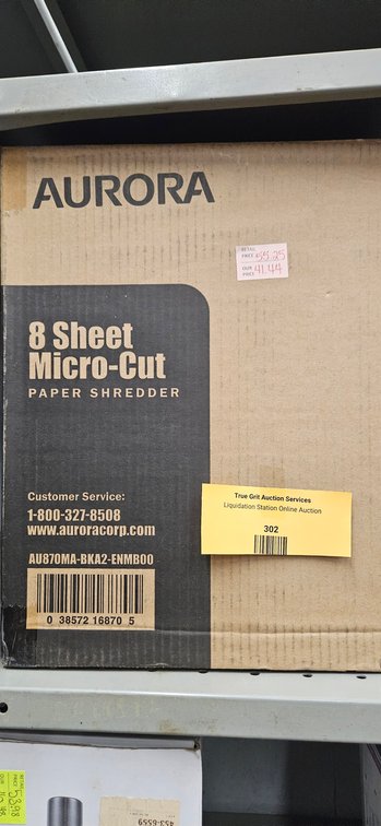 Aurora AU870MA-BKA2-ENMB0O 8-Sheet Micro-Cut Paper Shredder