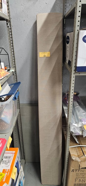 Beige Fabric Upholstered Panel