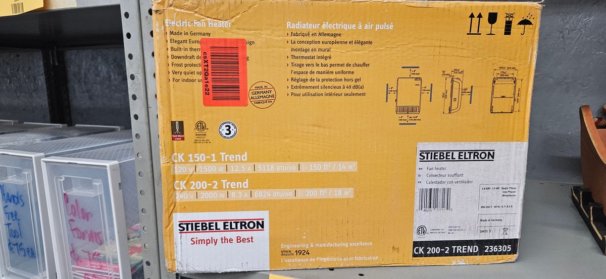 Stiebel Eltron CK 200-2 Trend Electric Fan Heater