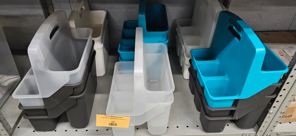 Plastic Divided Organizer Caddies with Handles