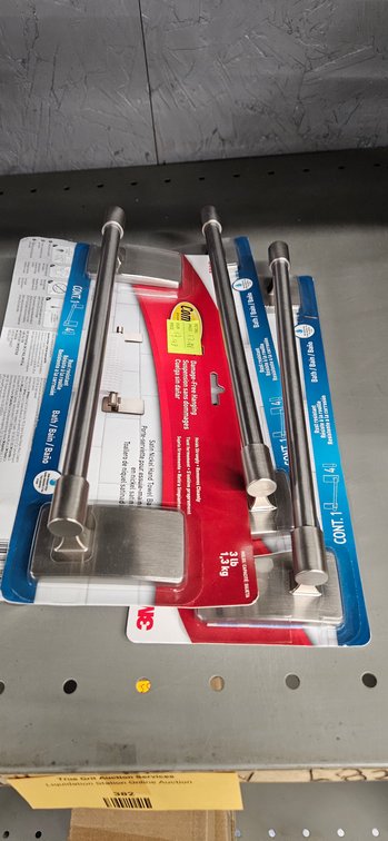 3M Command Satin Nickel Hand Towel Bars