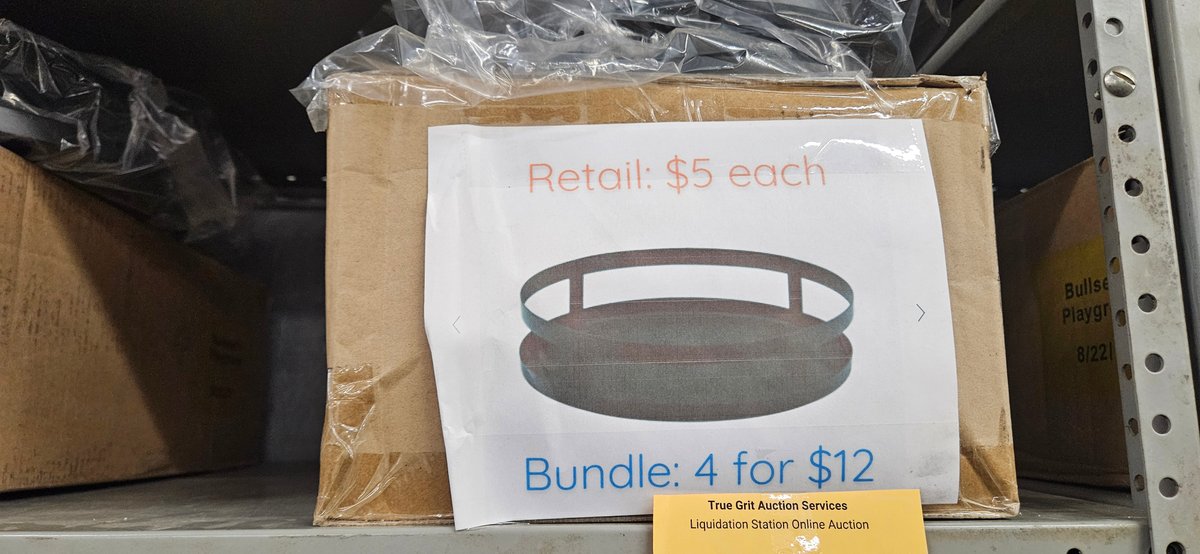 4 Round Trays with Open-Rail Rims and Handles