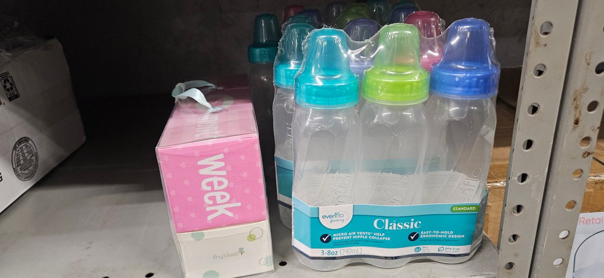 Baby Bottles and Milestone Photo Age Blocks