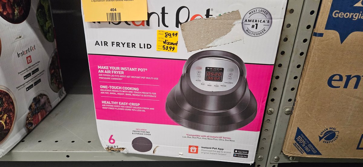 Instant Pot 6 Qt Air Fryer Lid