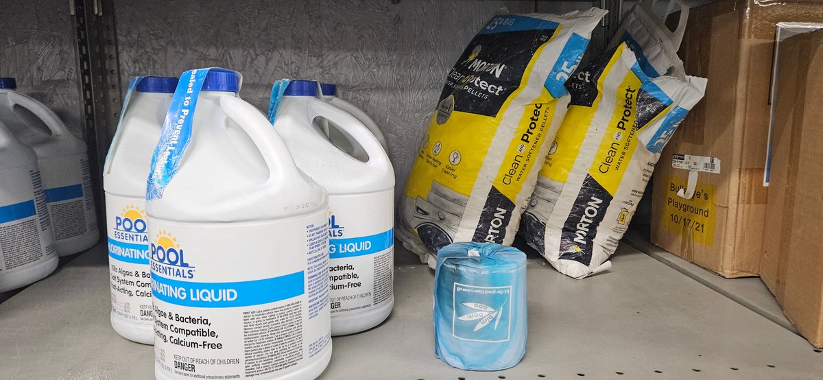 Chlorinating Liquid, Water Softener Pellets