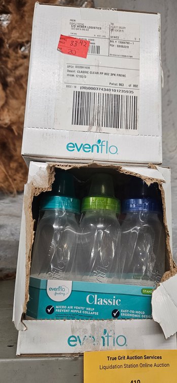 Evenflo Classic Clear Plastic Baby Bottles, Set of 3