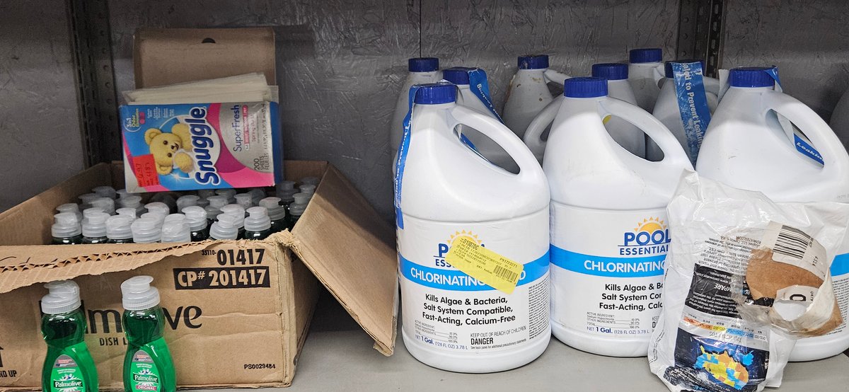 Pool Chlorinating Liquid, Dish Soap, Dryer Sheets, and More