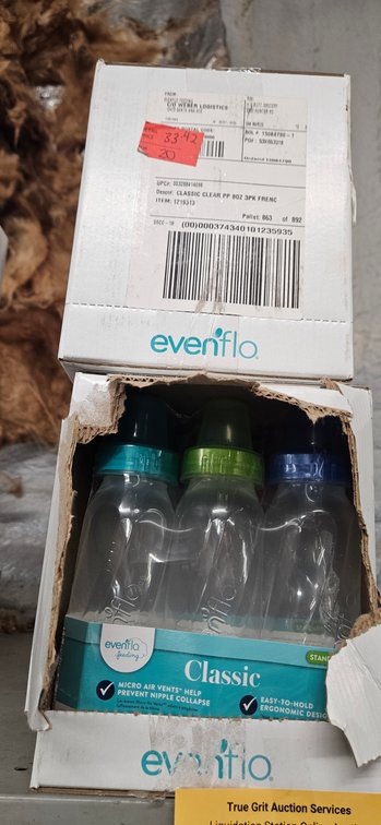 Evenflo Classic 8 oz Clear Plastic Baby Bottles