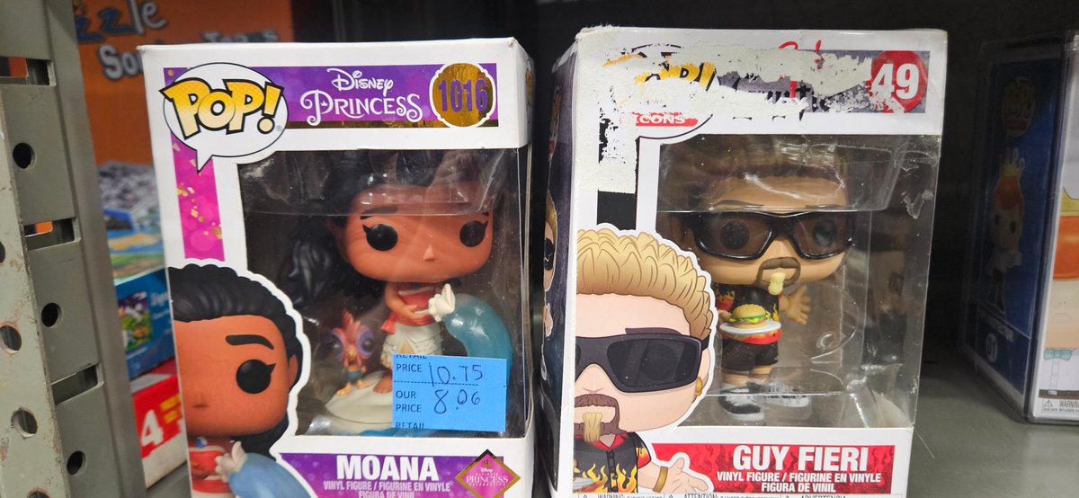 POP Vinyl Figures, Moana 1016 and Guy Fieri 49