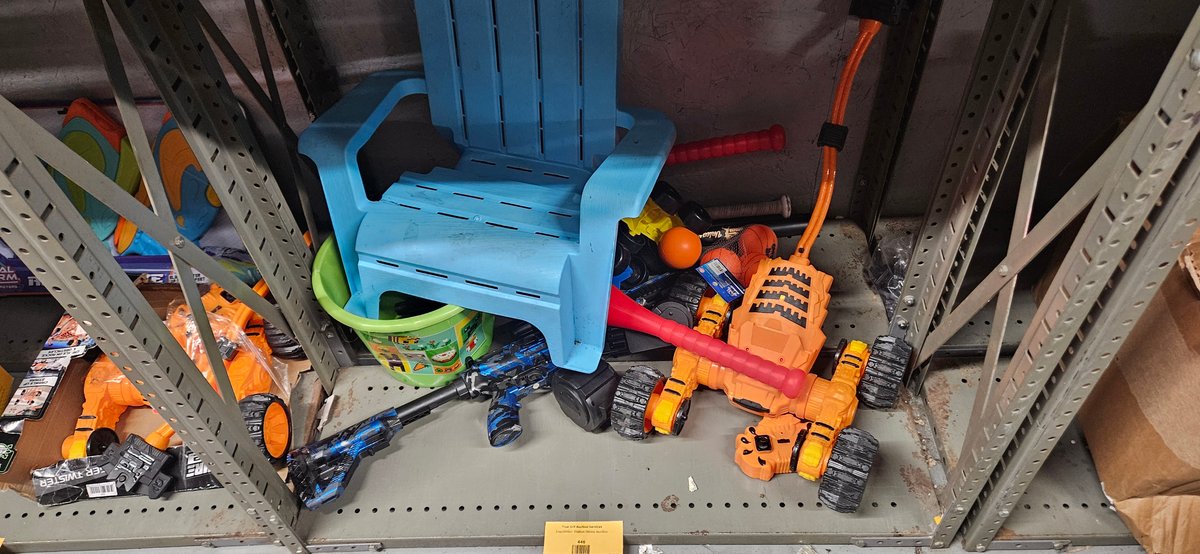 Children's Plastic Chair, Toy Blaster, RC Vehicle, and More
