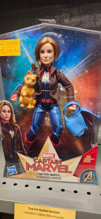 Hasbro Marvel Captain Marvel & Marvel's Goose Doll Set