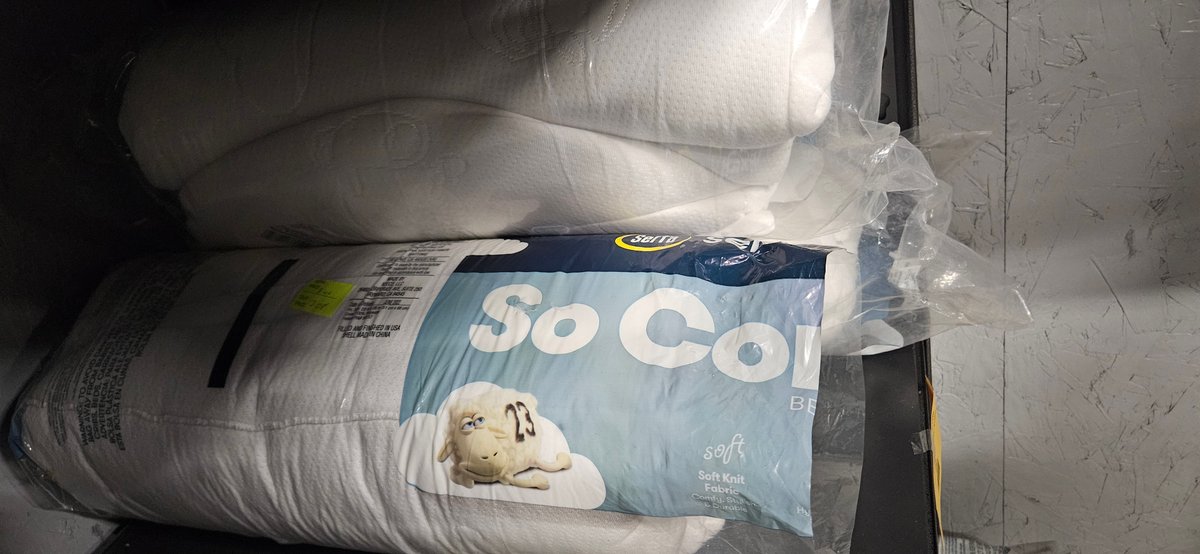 Serta So Comfy Polyester Bed Pillows, 20 x 26 in