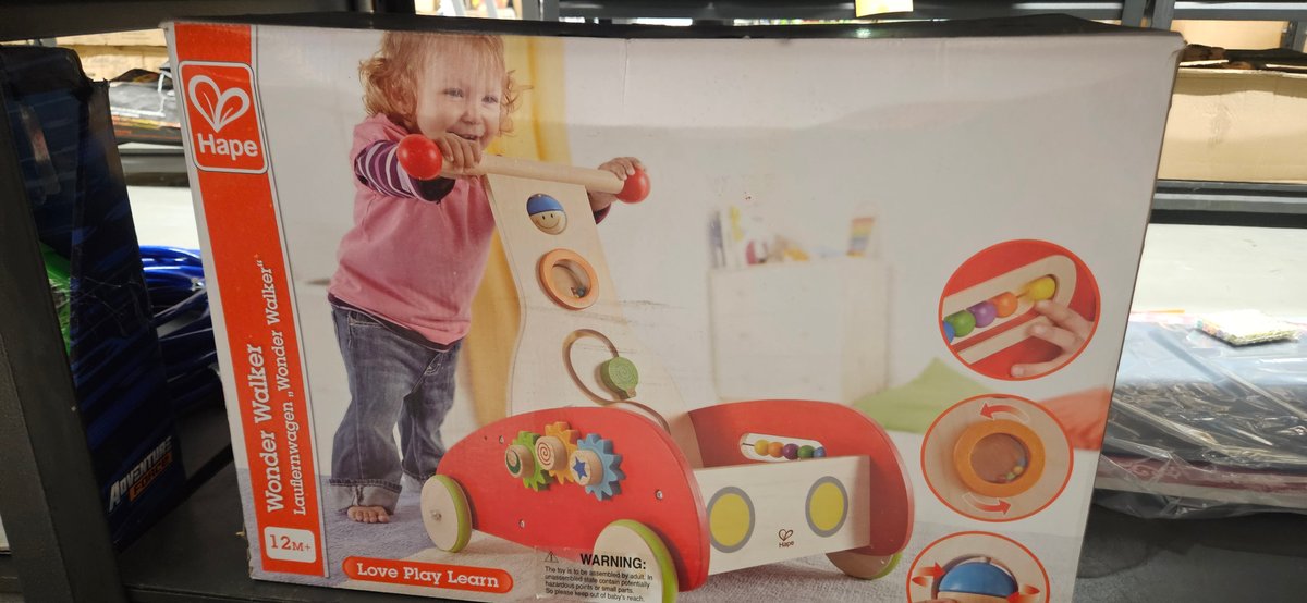 Hape Wonder Walker Wooden Walker Toy in Box
