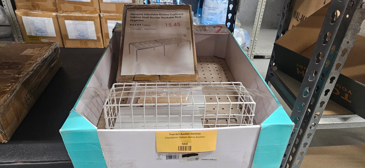 Harupink Adjustable Kitchen Cupboard Shelf and Wire Basket Organizer