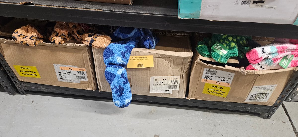 Three Boxes of Women's and Kids' Plush Cozy Socks