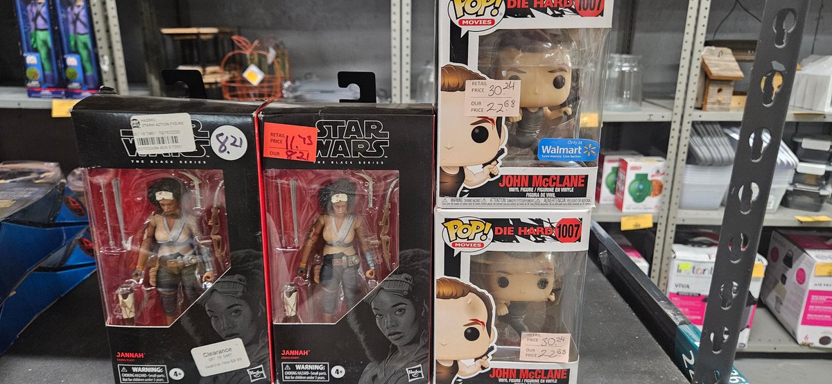 Jannah Action Figures and John McClane Vinyl Figures