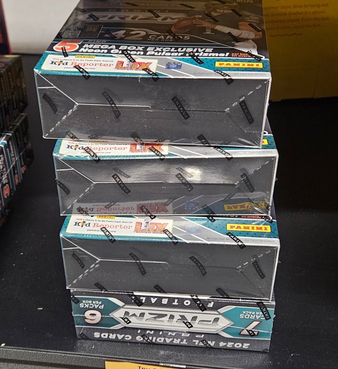 Panini Prizm 2024 NFL Trading Card Mega Boxes