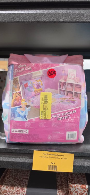 Disney Princess 4-Piece Toddler Bed Set
