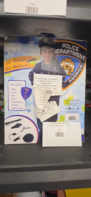 Dress Up America Deluxe Police Officer Costume Set, Size 4T