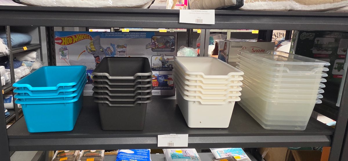 Rectangular Plastic Storage Organizer Bins