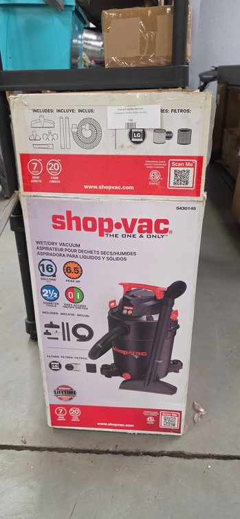Shop-Vac 16 Gallon 6.5 Peak HP Wet/Dry Vacuum