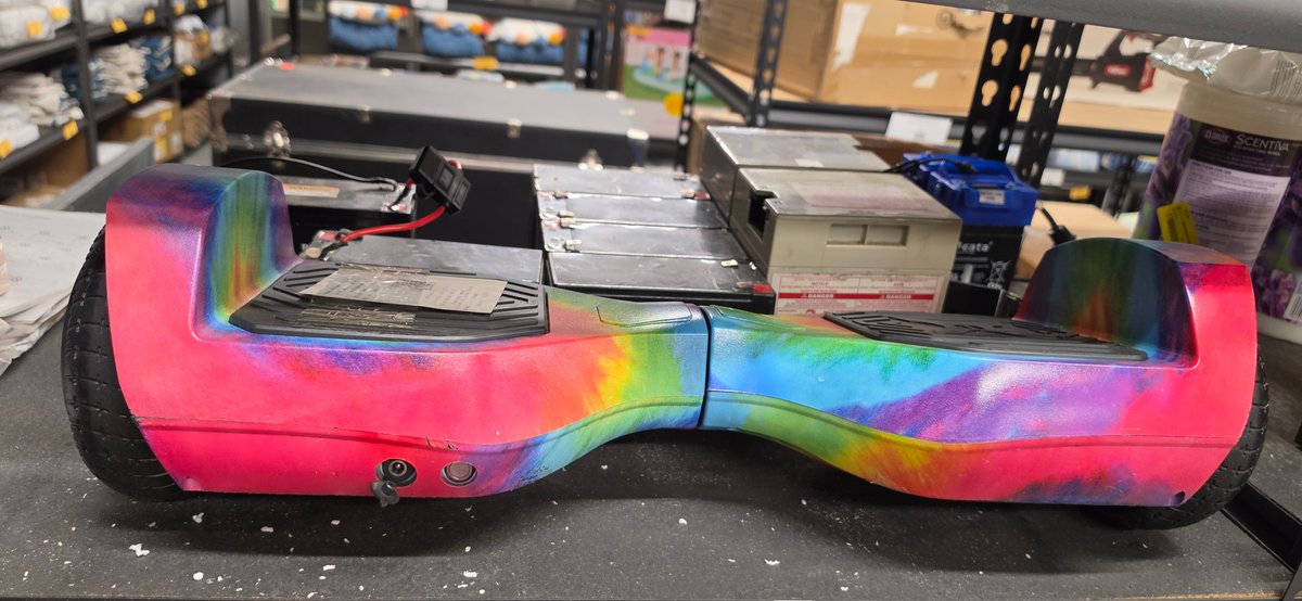 Tie-Dye Hoverboard and Sealed Lead-Acid Batteries