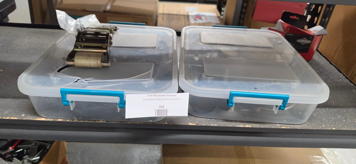 Caster Wheels, Hardware Fasteners, Ratchet Strap, and Totes