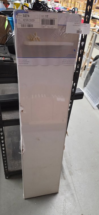 White Floating Shelf, 47.3 x 10.2 x 2 in