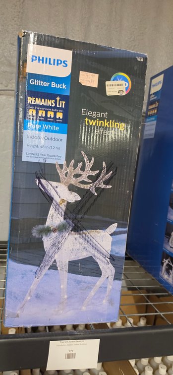 Philips Glitter Buck 48 in Lighted Holiday Deer Decoration