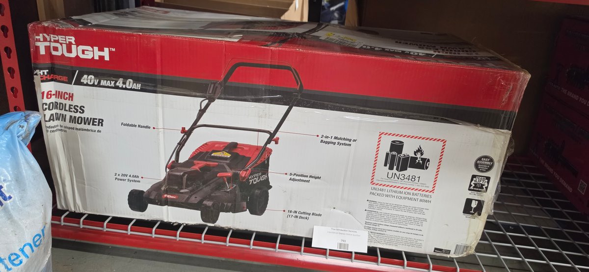 Hyper Tough HT Charge 40V Max 16-Inch Cordless Lawn Mower