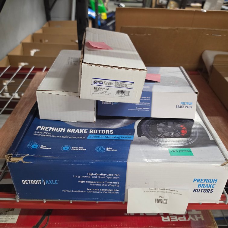 Brake Rotors, Brake Pads, and Tie Rod Ends