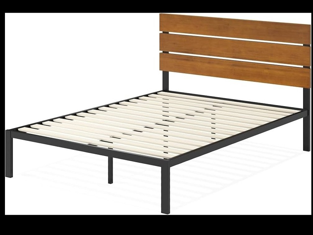 Zinus HBPBA-14F Metal and Wood Bed Frame
