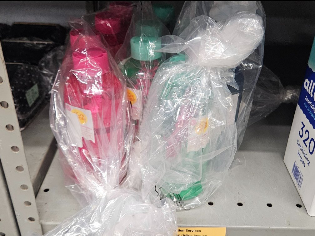 Sun Squad Plastic Water Bottles and Bubble Solution