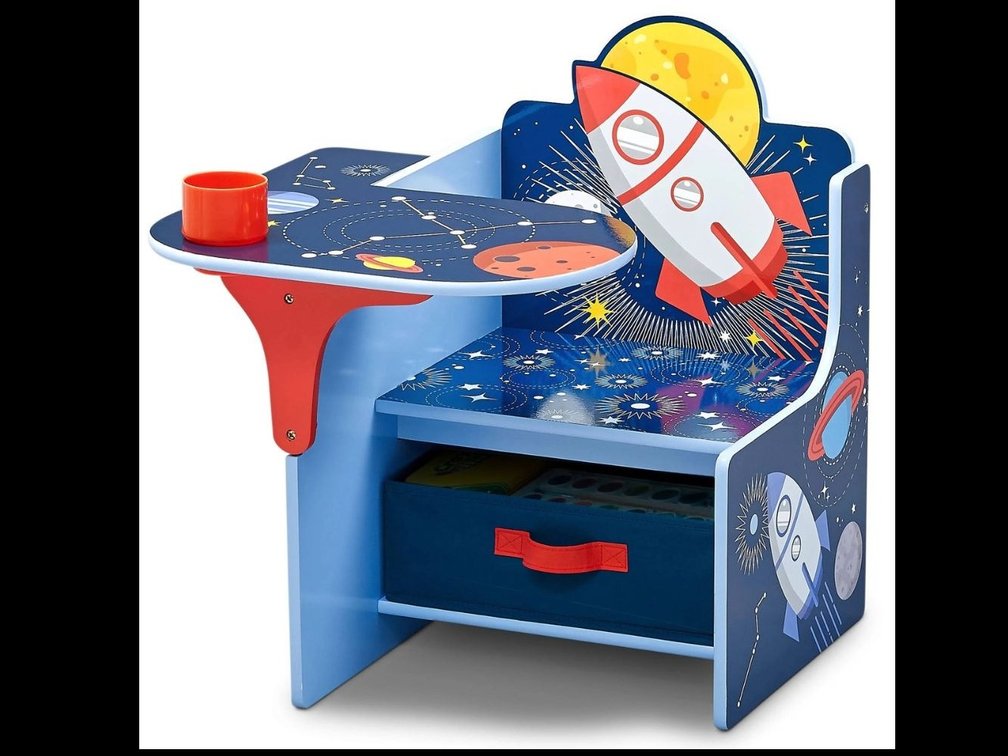 Delta Children TC83714SA Space Adventures Chair Desk with Storage Bin