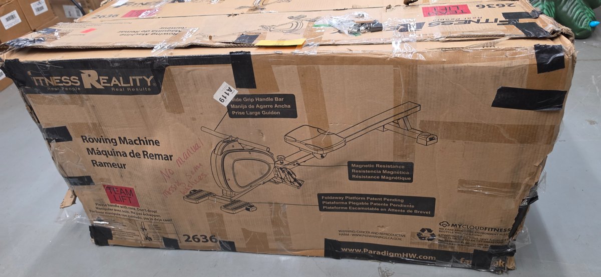 Fitness Reality Magnetic Resistance Rowing Machine