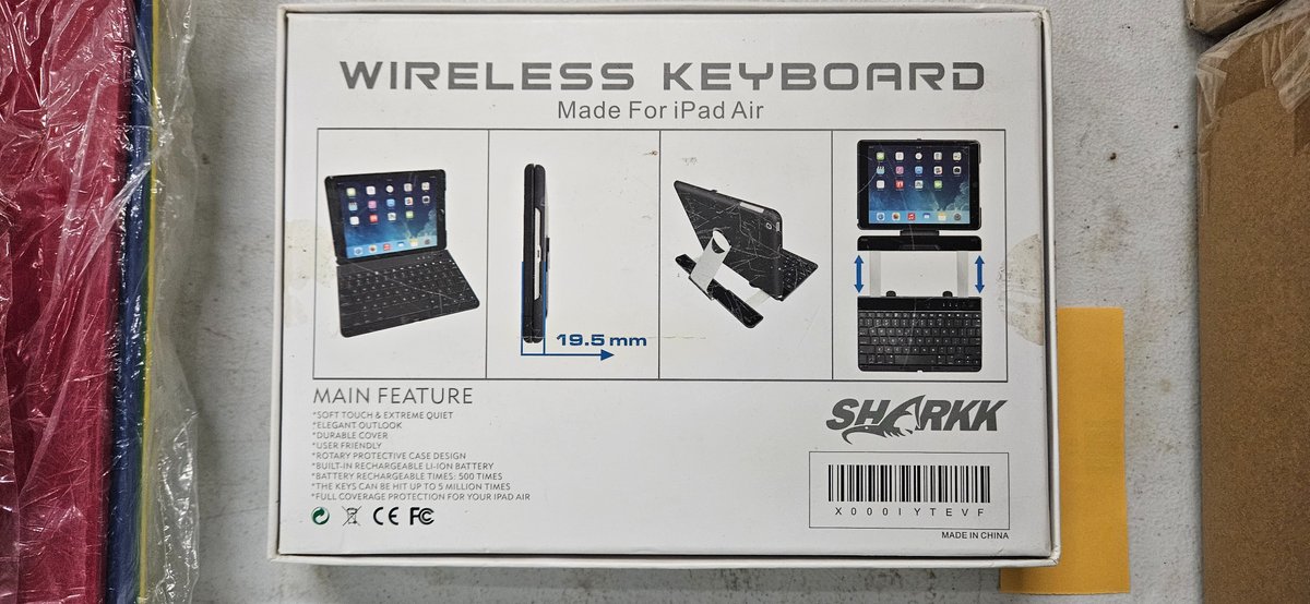SHARKK Wireless Keyboard Case for iPad Air