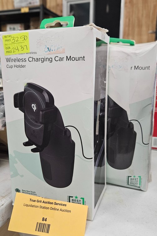 Easy One Touch Wireless Charging Cup Holder Car Mounts