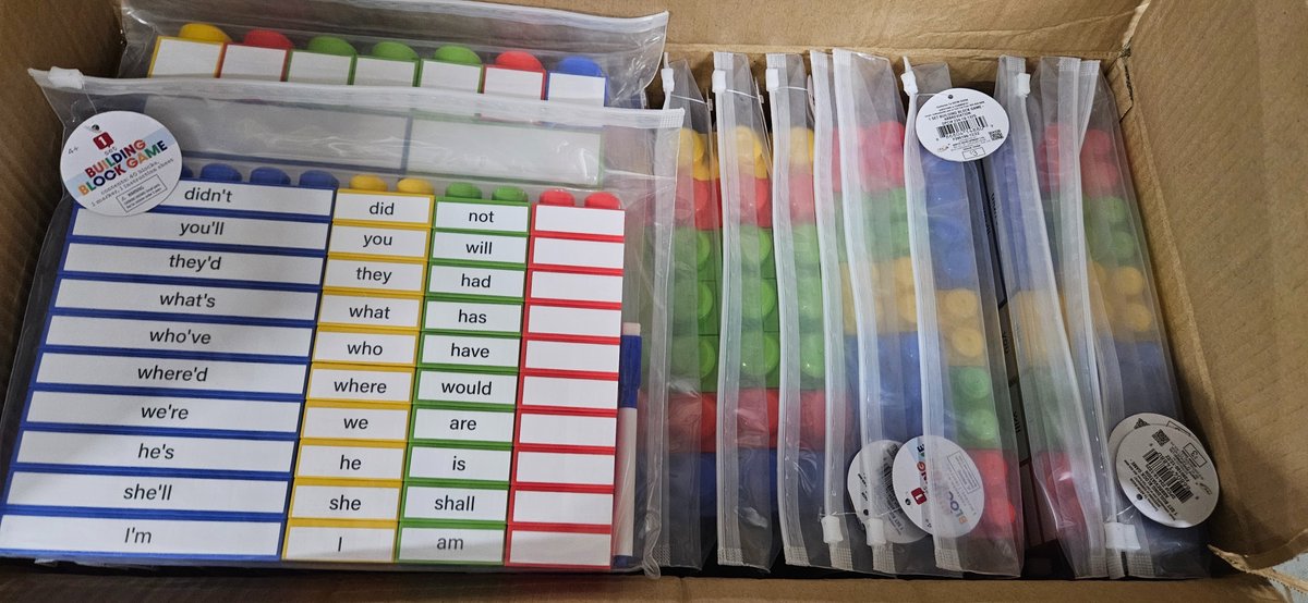Educational Building Block Game Abbreviation Sets