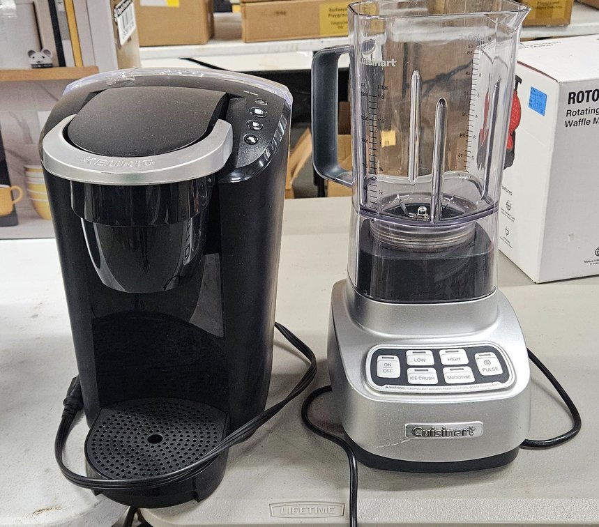 Single-Serve Coffee Maker and Countertop Blender